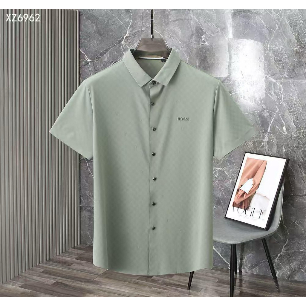 KEMEJA LENGAN PENDEK PRIA BOSS1173 MIRROR