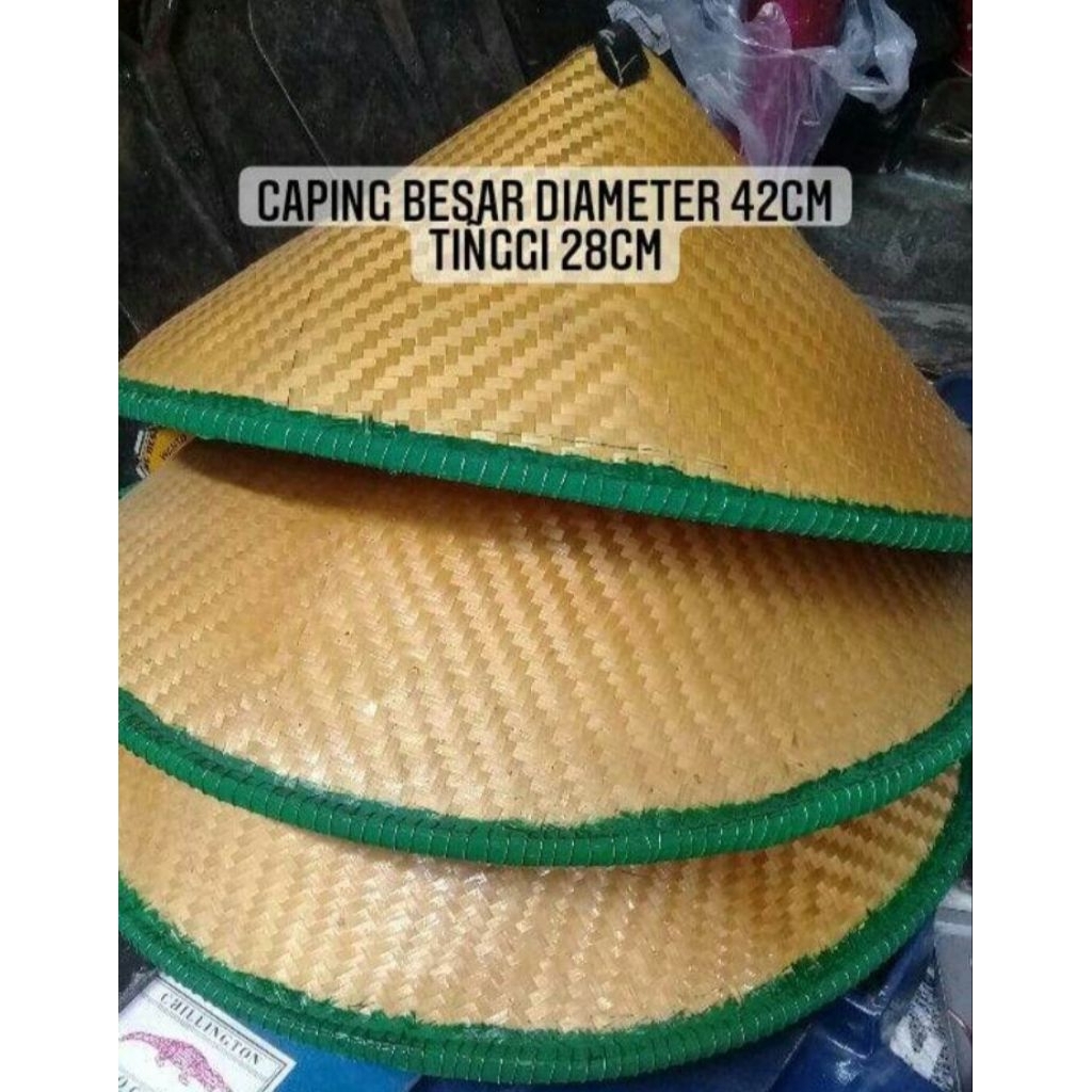 caping petani/Caping petani jawa/Caping bambu/Caping bambu lebar/Caping petani bambu lebar/Topi capi