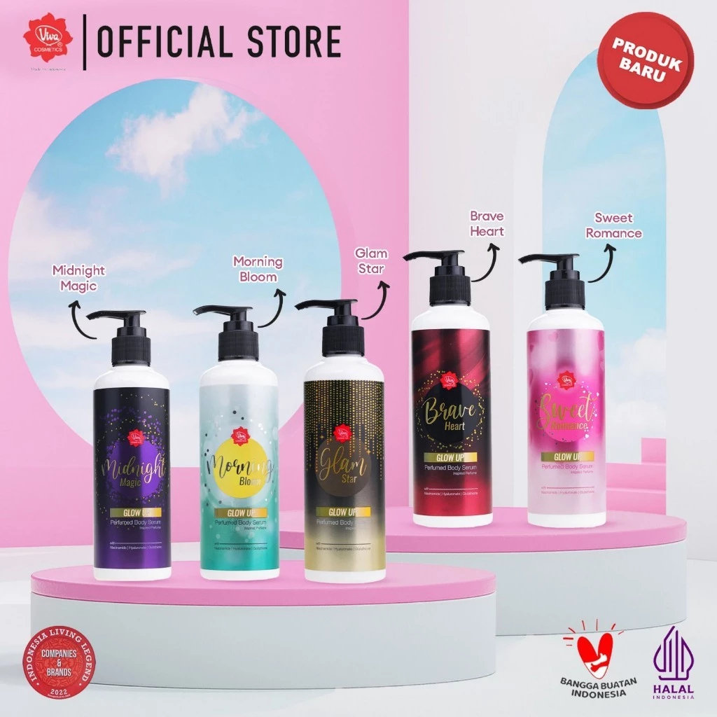 Viva Instant Brightening & Glowing Perfumed Body Serum Whitening 230ml