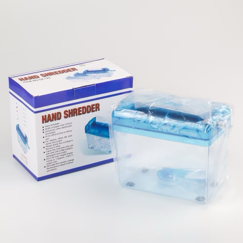 

[READY STOCK] [PRELOVED] Penghancur Kertas Manual CD Card Paper Shredder / Hand Operated Paper CD Card Shredder 4.5L - SZ-123