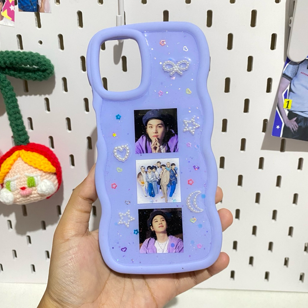 TRIPLE FOTO RESIN CUSTOM CASE - ANDROID IPHONE DECO CASING HP KPOP ACTOR COUPLE PASANGAN AKTOR