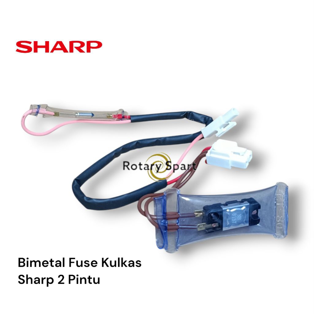 Bimetal Fuse Kulkas Sharp 2 Pintu 4 kabel 2 Socket/Bimetal/Fuse kulkas sharp