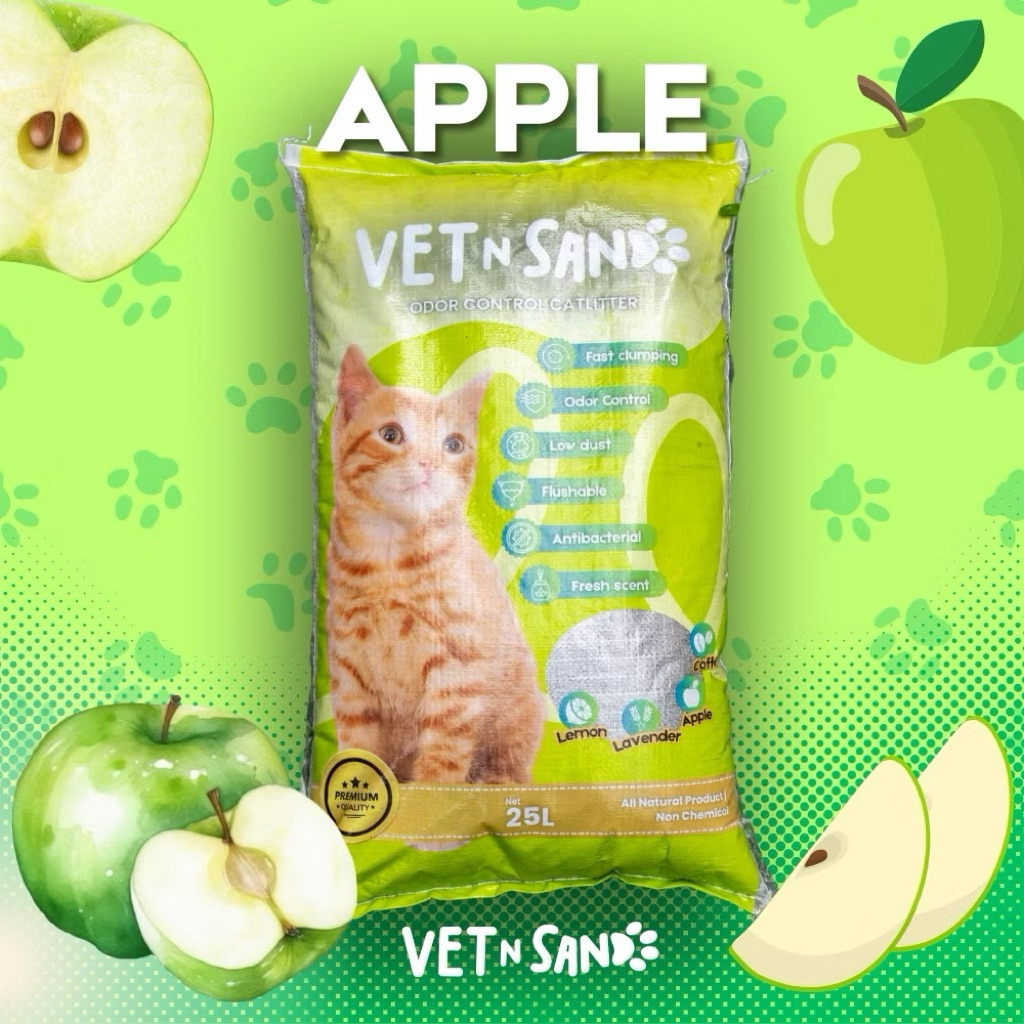 PASIR KUCING GUMPAL WANGI APEL VETSAND ZEOLITE GRANULE