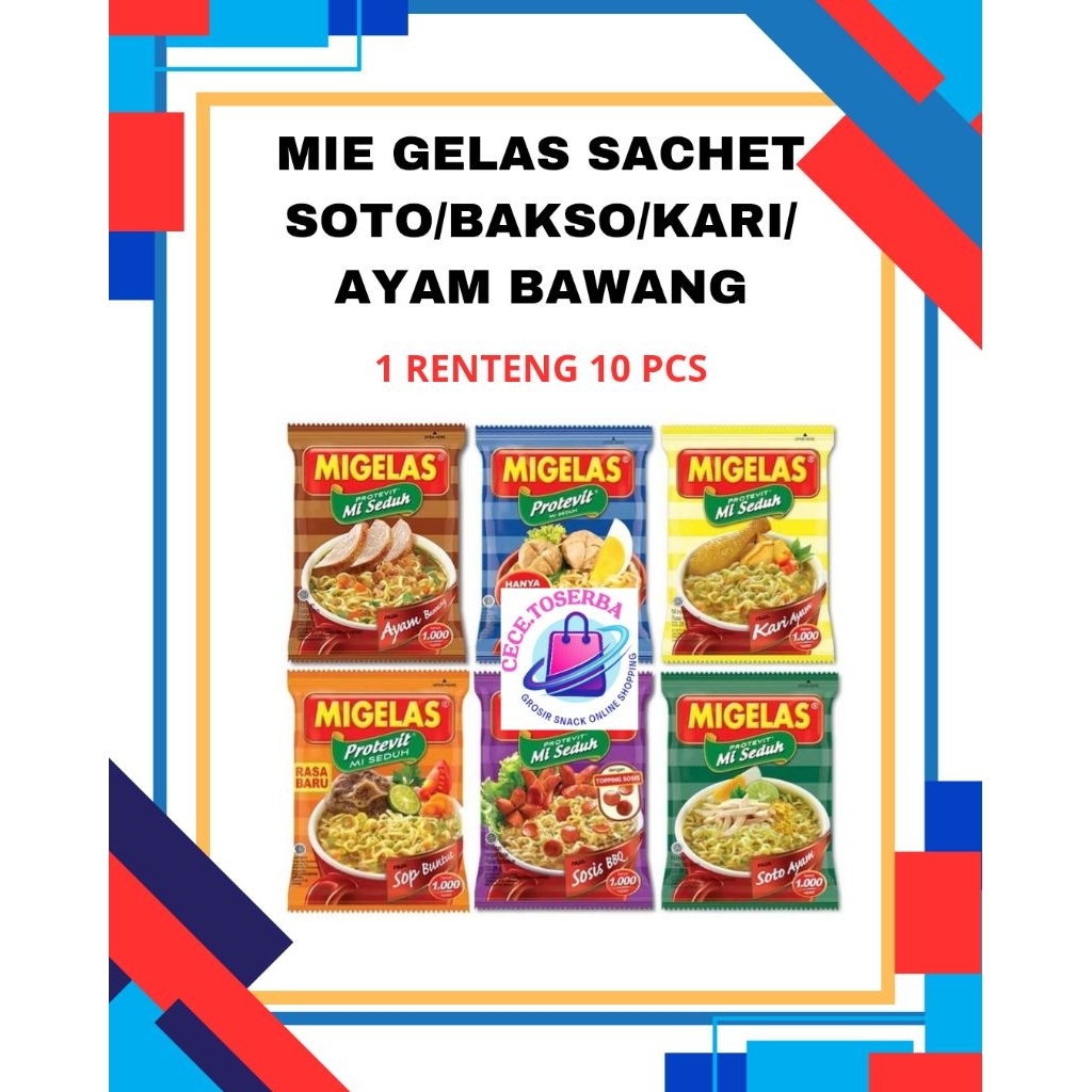 

MIE GELAS ANEKA RASA RENTENG ISI 10 PCS