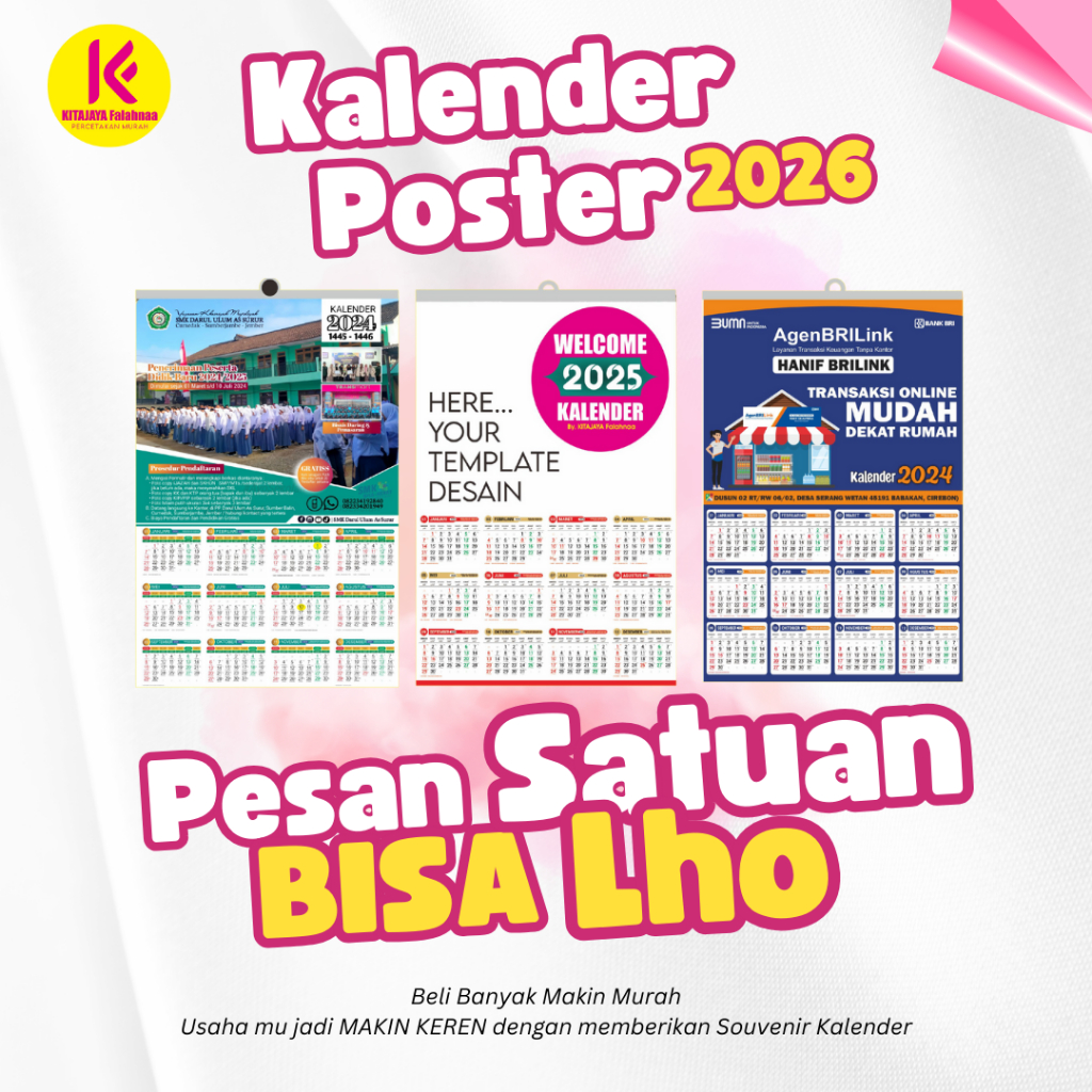 

Custom Kalender 2026 Promosi