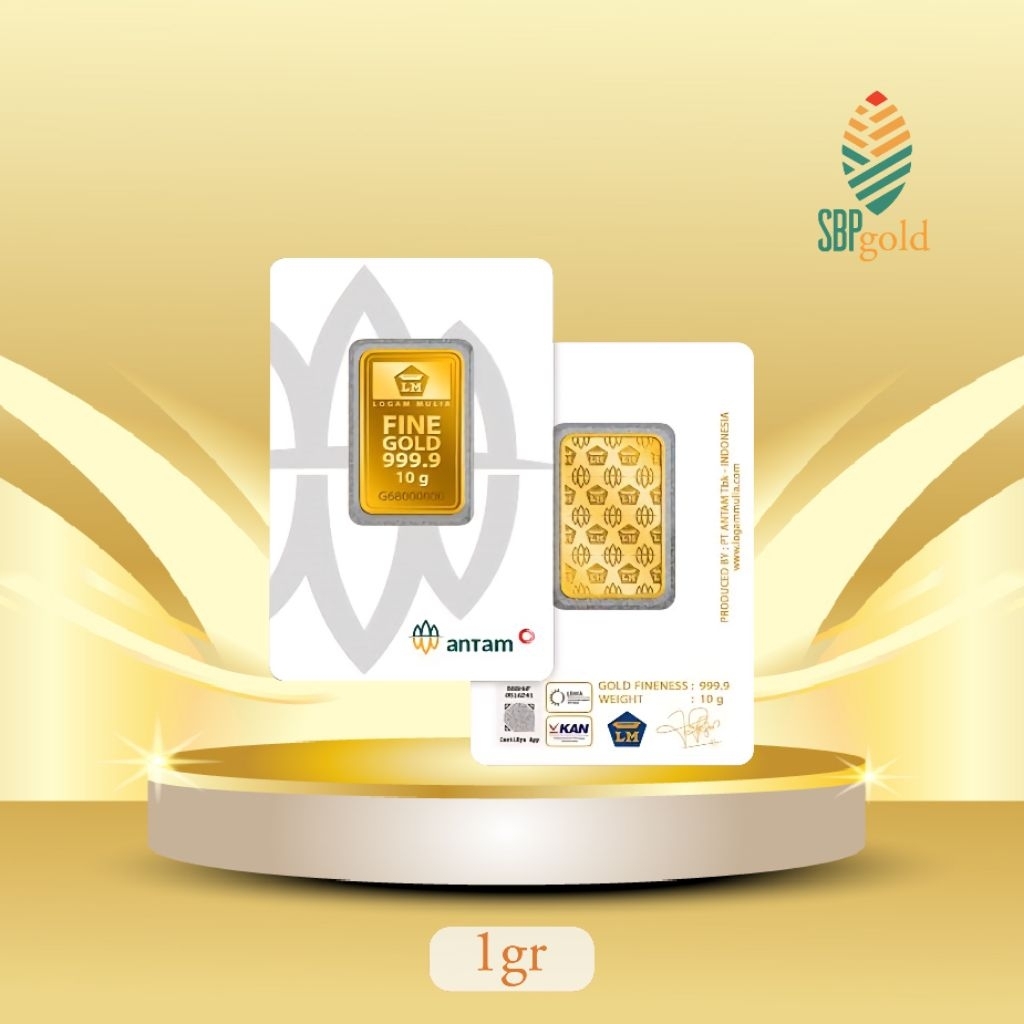 Fine Gold / Logam Mulia Emas Antam 1 gram/gr