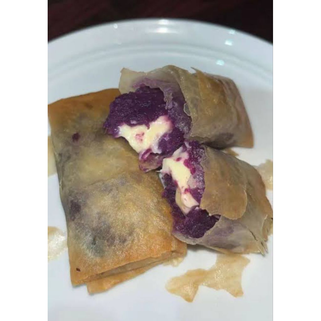 

Lumpia Ubi Ungu Lumer All Variant Coklat, Mozarella, Keju