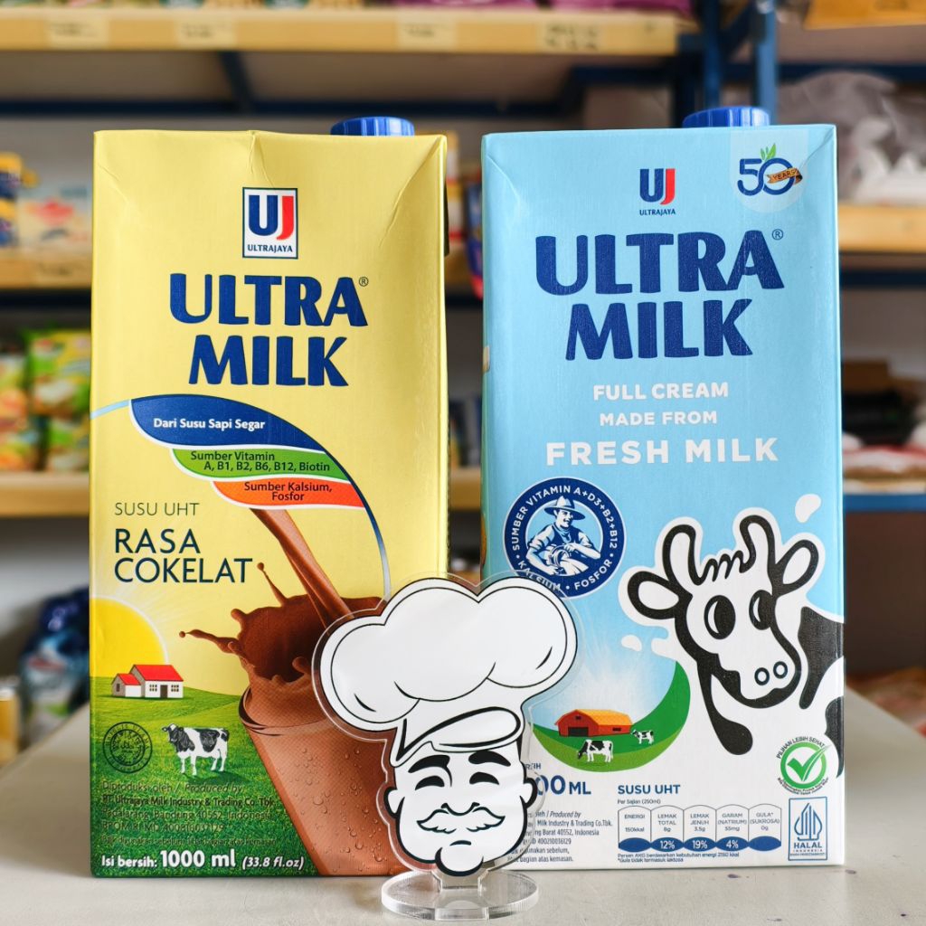 

Susu UHT Ultra Full Cream 1Liter / Susu Ultra Cokelat 1 Liter