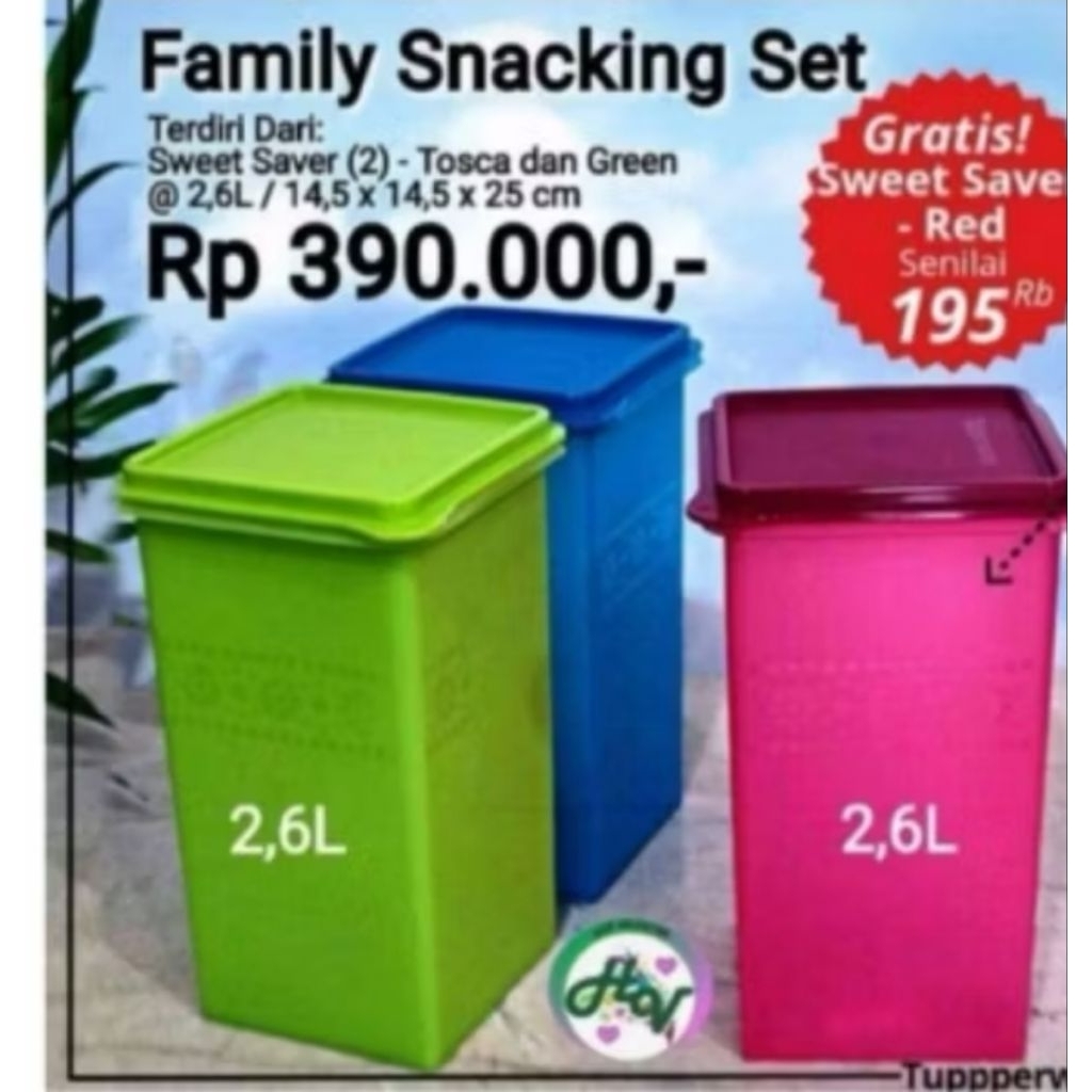 NEW!! Mosaic Sweet Saver Tupperware/ Toples Tupperware