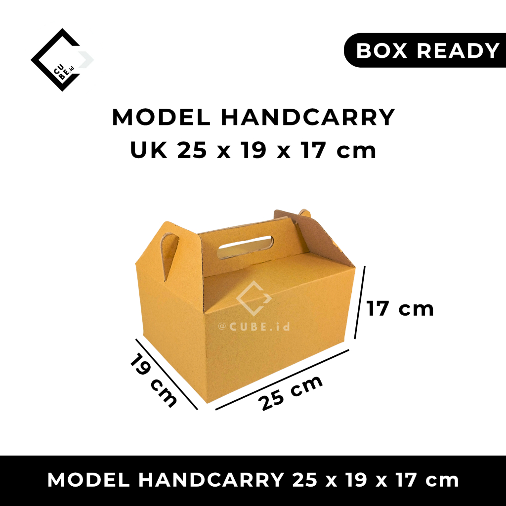 

CORRUGATED BOX HANDCARRY UK 25 X 19 X 17 CM