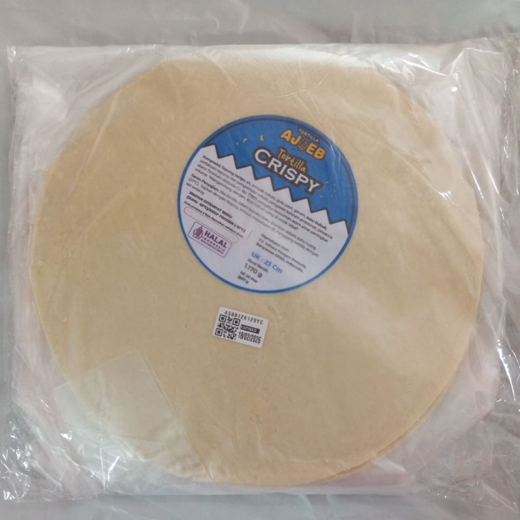 

23cm AJIEB Tortila Sedang , Kulit Kebab