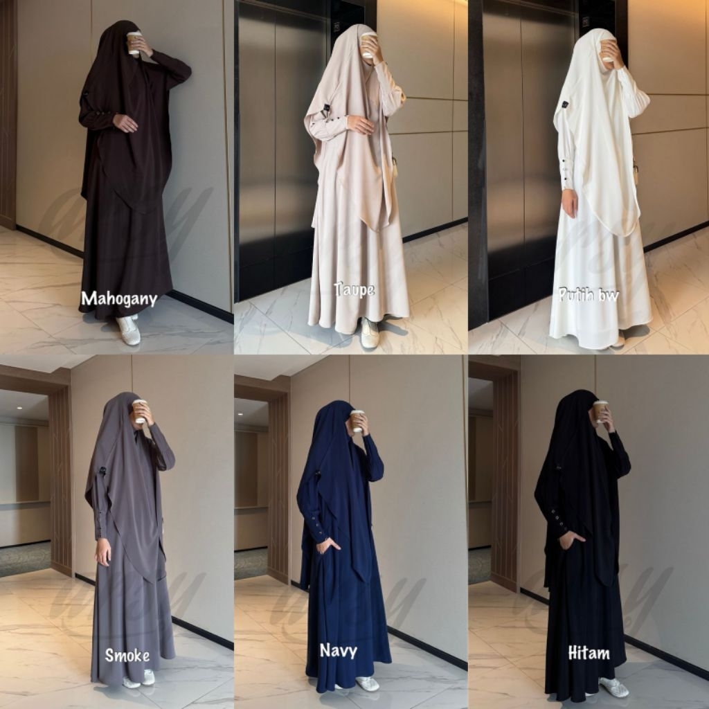 TERLARIS ANJUM SYAR'I BY ARSY HIJAB//set umroh,set syar'i cadar