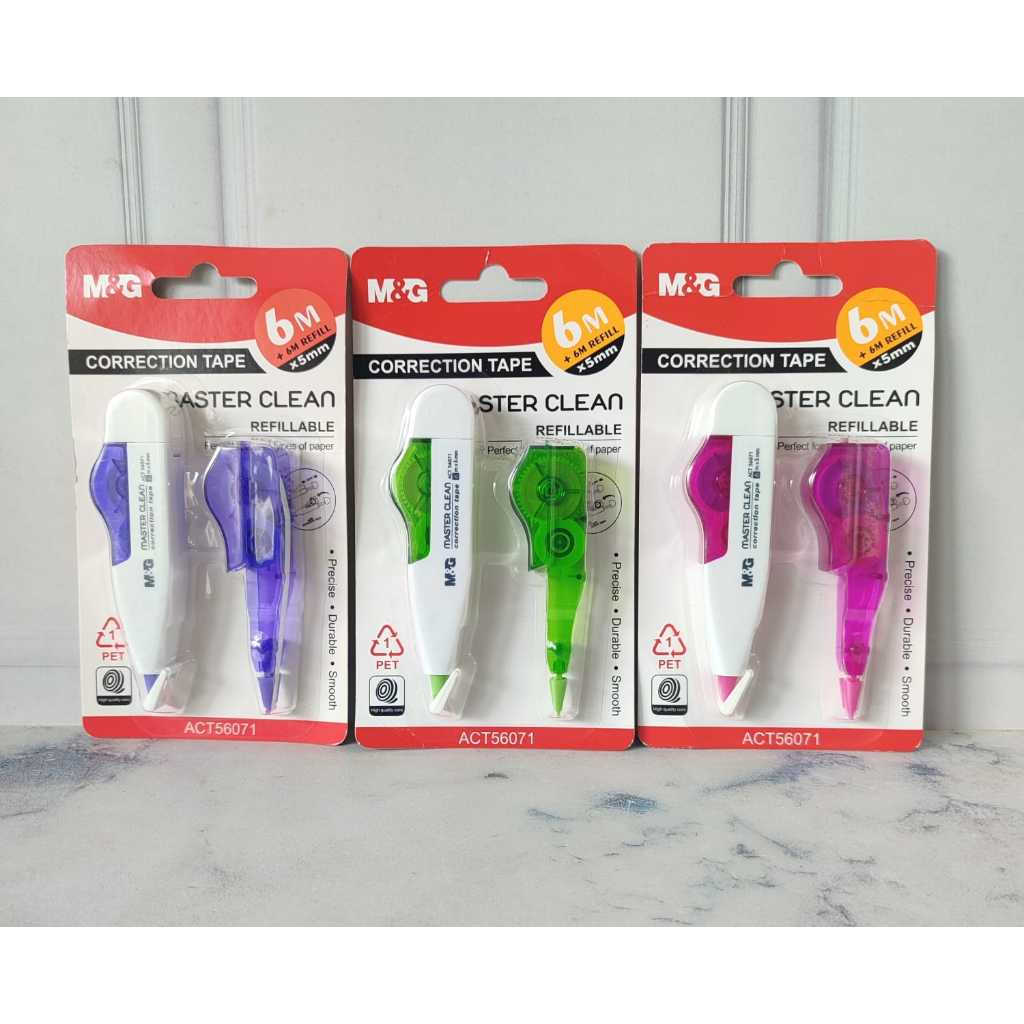 

Tip EX Kertas Set 6m x 5mm M&G ACT56071 Correction Tape