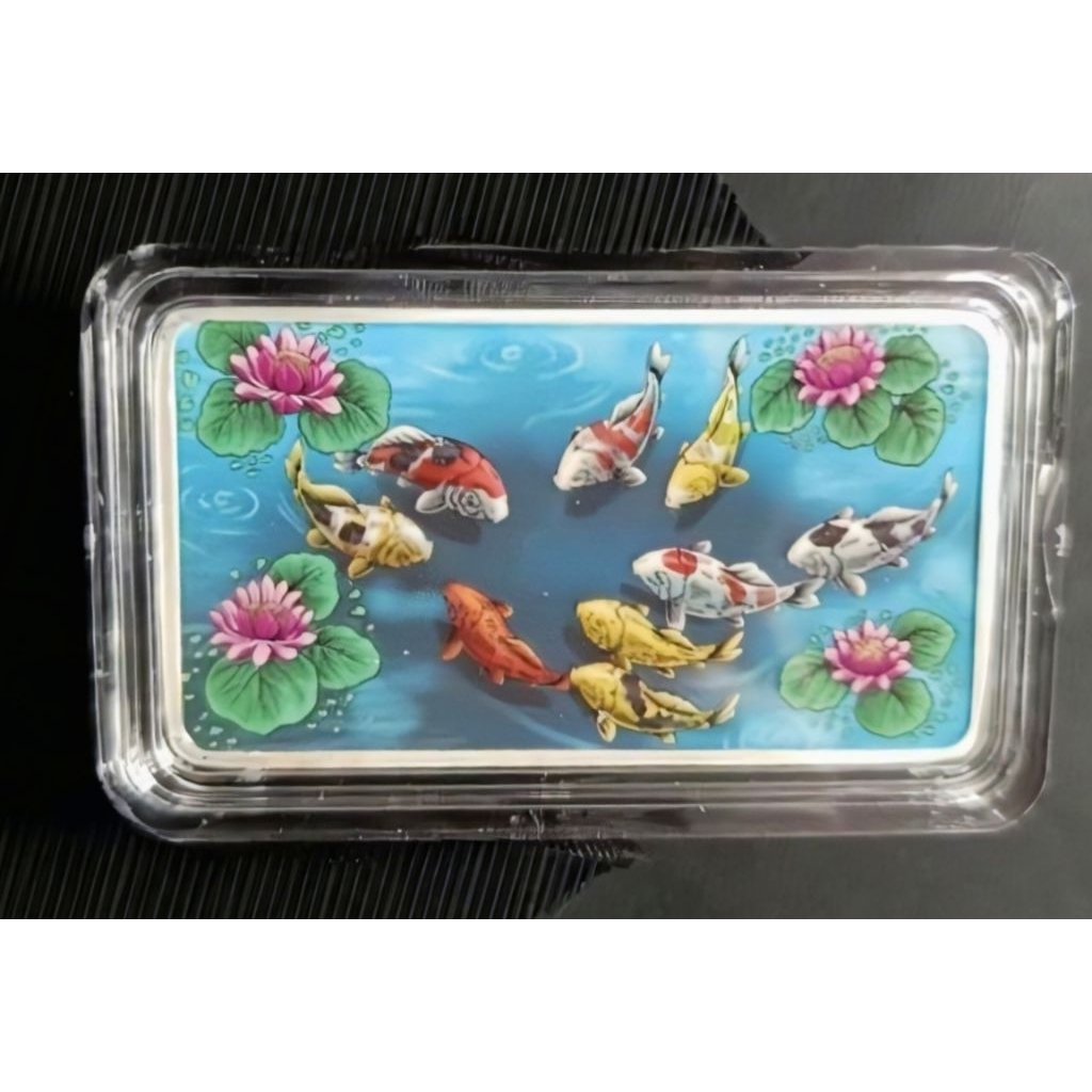Perak 1 Oz Edisi Ikan Koi Warna