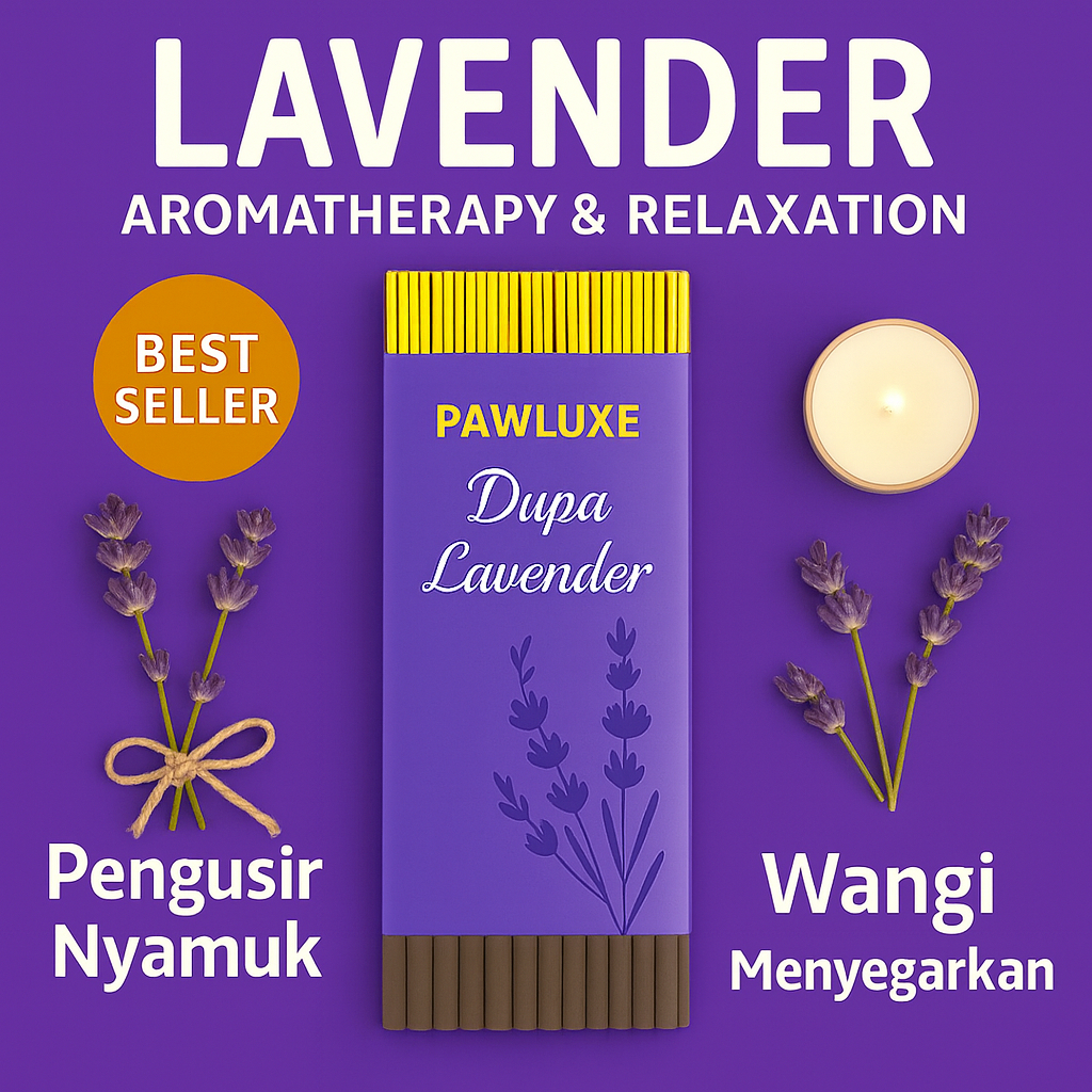 Dupa Lavender Pengusir Nyamuk / Dupa Premium Aroma Lavender / Dupa Pengharum Ruangan