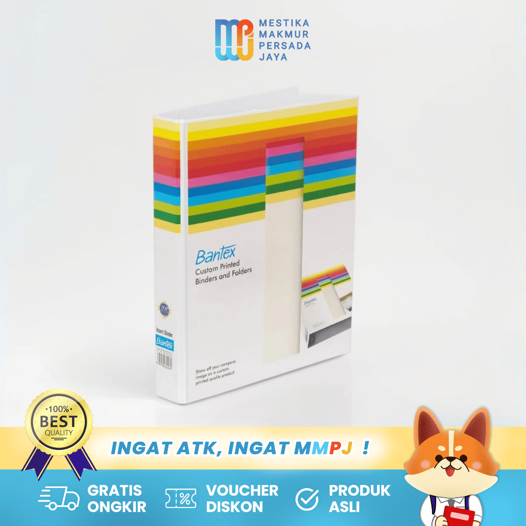 

Bantex Insert Ring Binder 4 Ring 25mm A4 White 872207