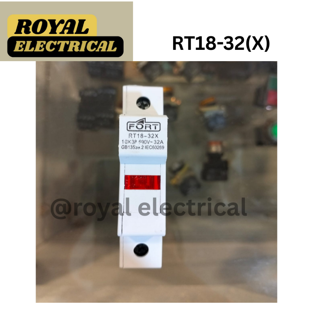 FORT - DIN RAIL MOUTING FUSE HOLDER WITH LAMP MODEL MCB - TYPE RT18-32(X)