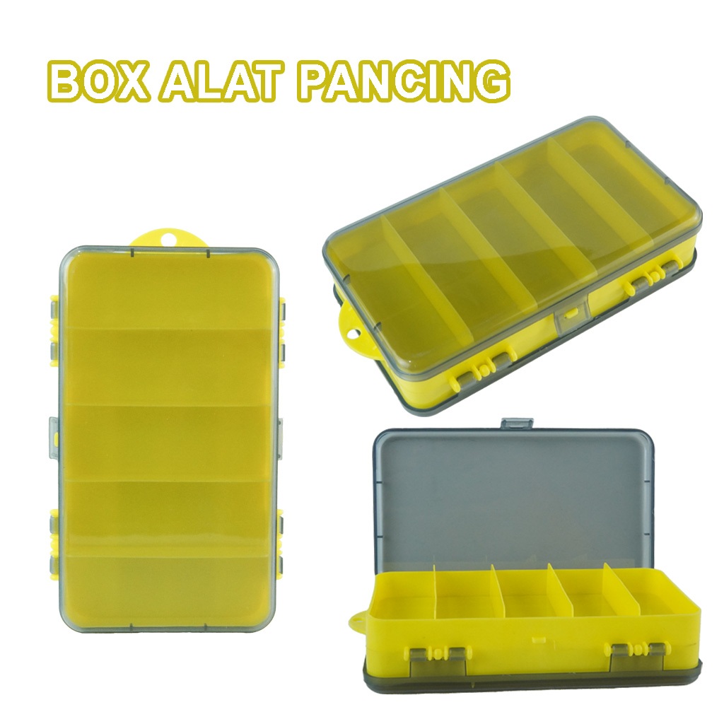 Box Alat Pancing Kail Serbaguna Anti Air Kotak Umpan 2 Sisi Perlengkap Pancing PJ5404