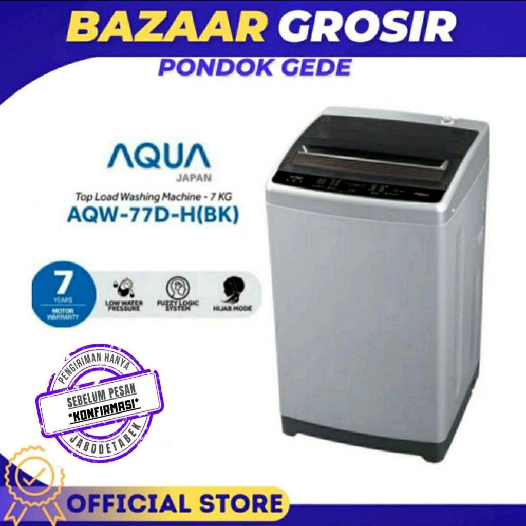 MESIN CUCI 1 TABUNG AQUA AQW-77DH 7KG
