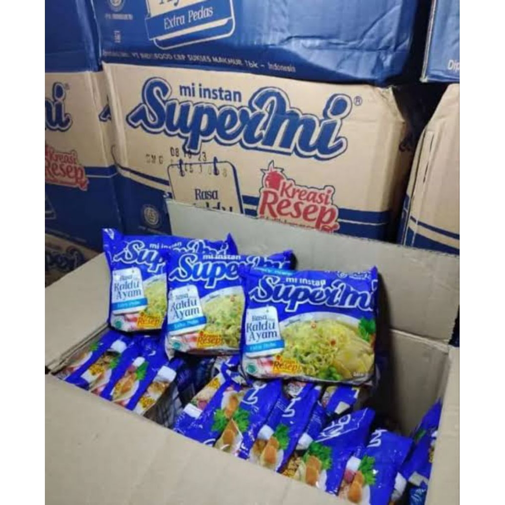 Mie instan Supermi Rasa Kaldu Ayam 1 dus