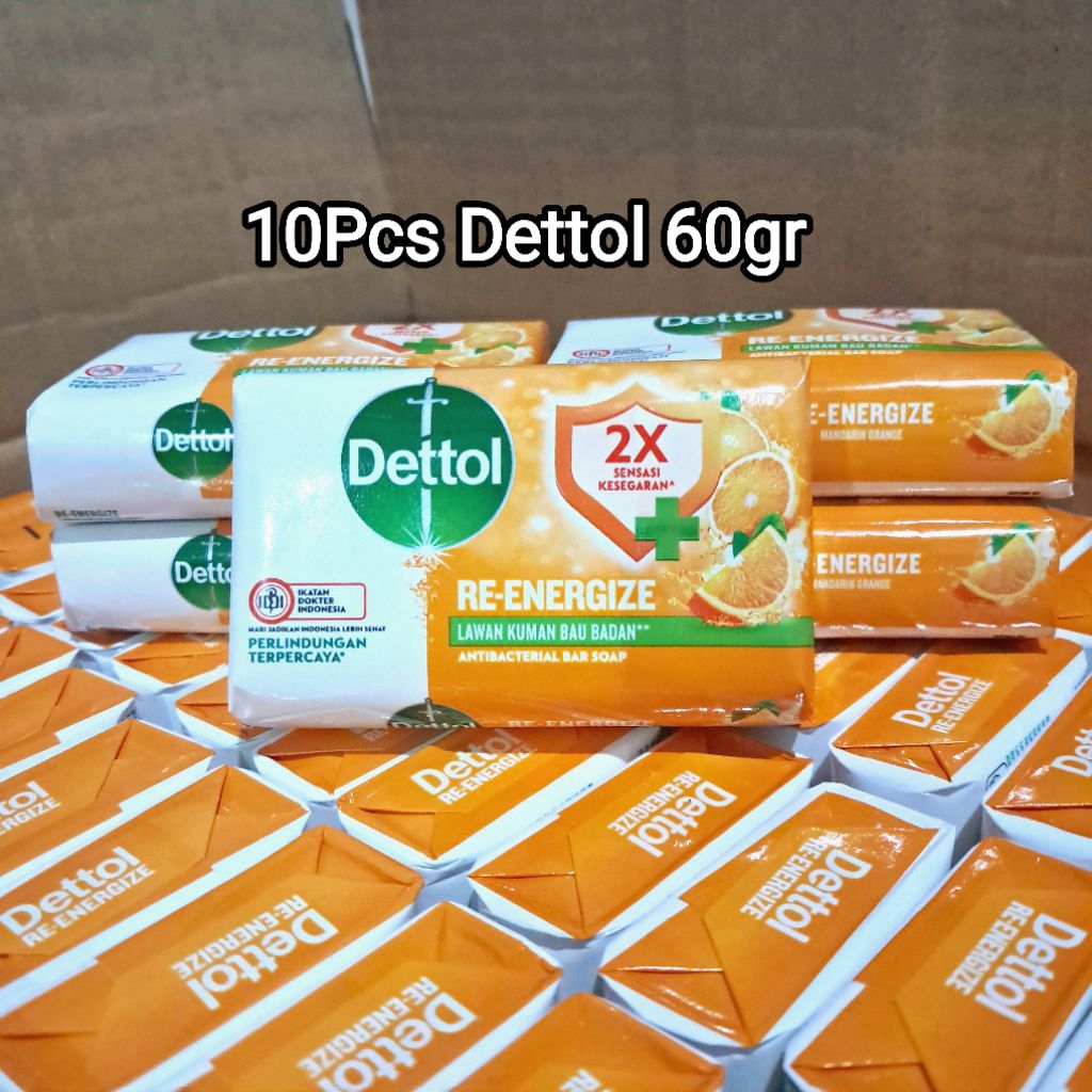 SABUN DETTOL 4PCS ANTISEPTIK 60gr | Sabun Mandi Detol | Sabun Batang | Sabun Antiseptik | Sabun mand