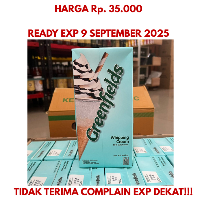 WHIPPING CREAM GREENFIELD 1000 ML