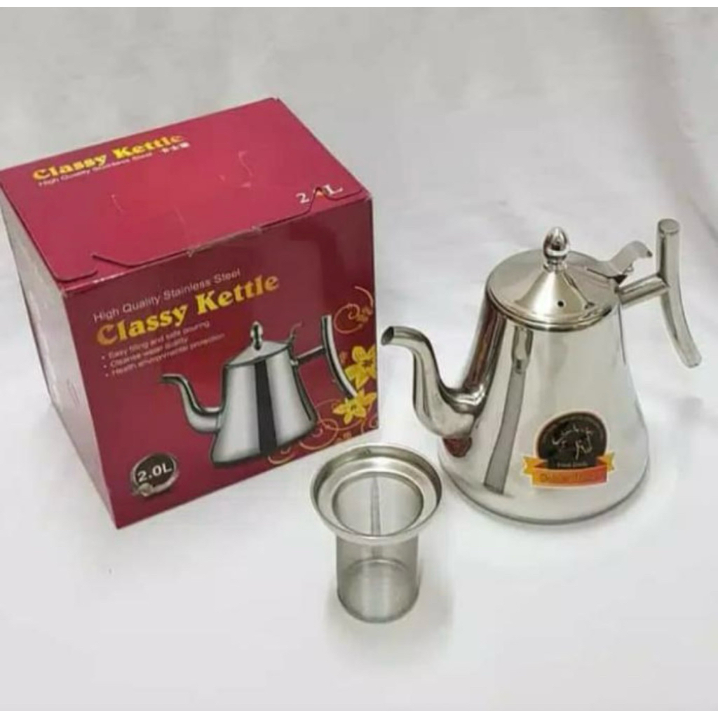 Teko Classic Kettle Teko Teh dan Kopi Stainless Golden Horse