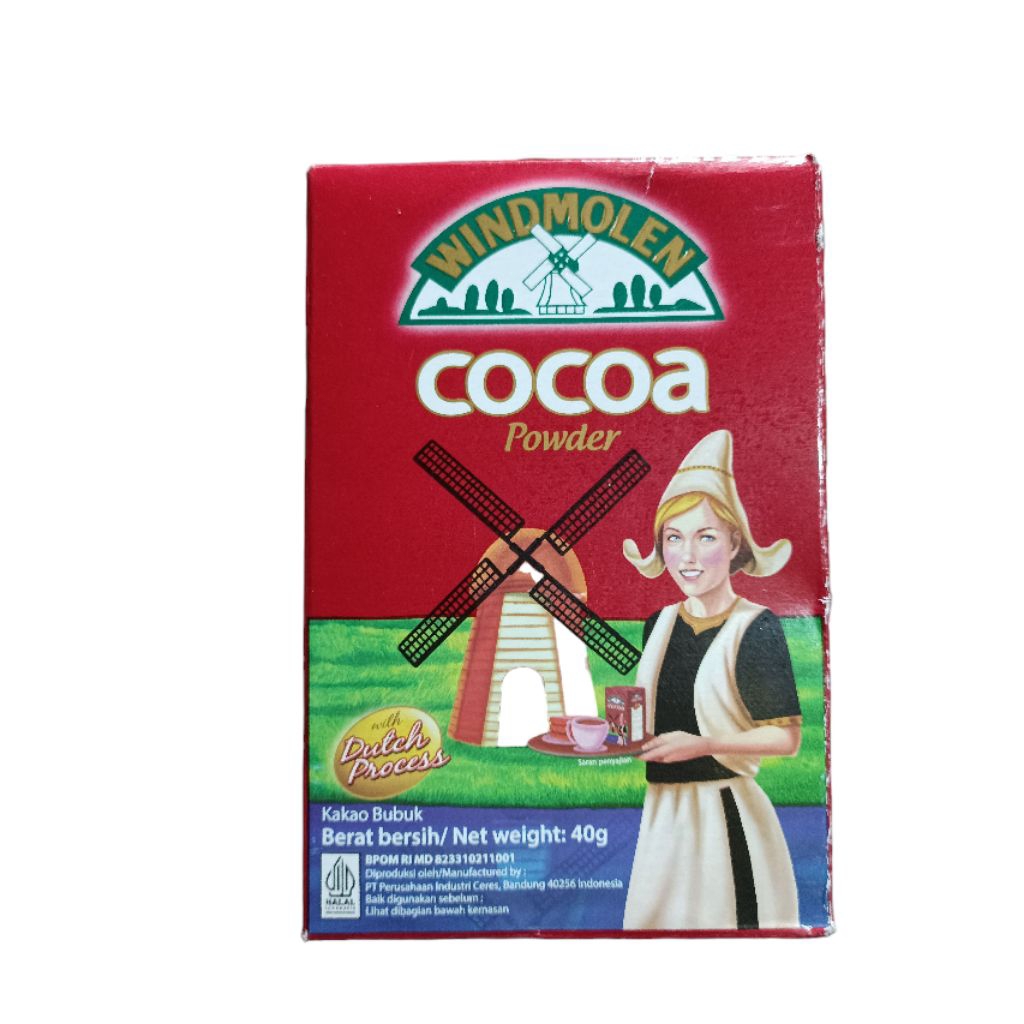 

Coklat Kakao Bubuk Cocoa Powder Merk Windmolen 40gr