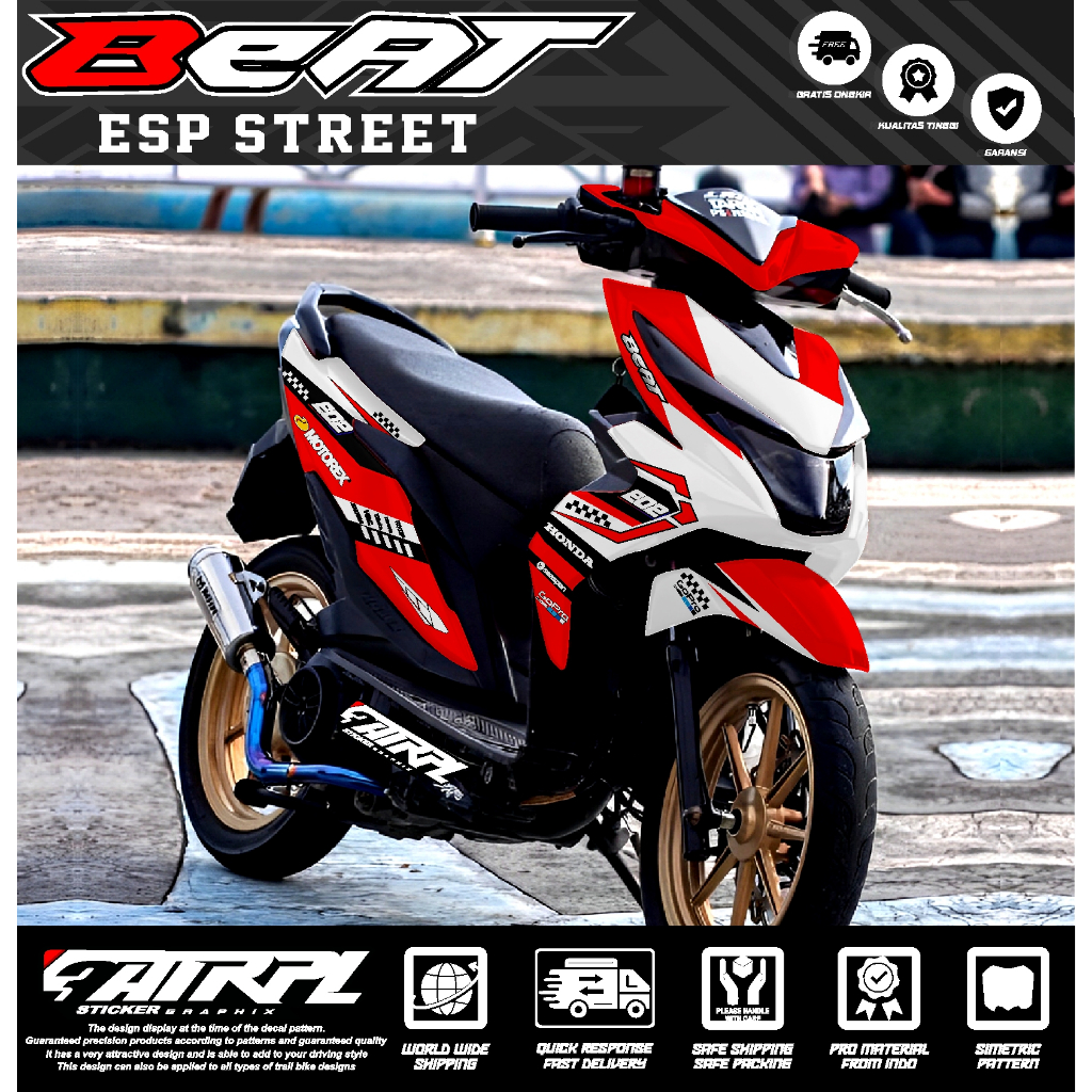 (COD) Decal Sticker Beat Street 2019 Full Body - Stiker Decal Beat 2016 2017 2018 2019 Full Body Des
