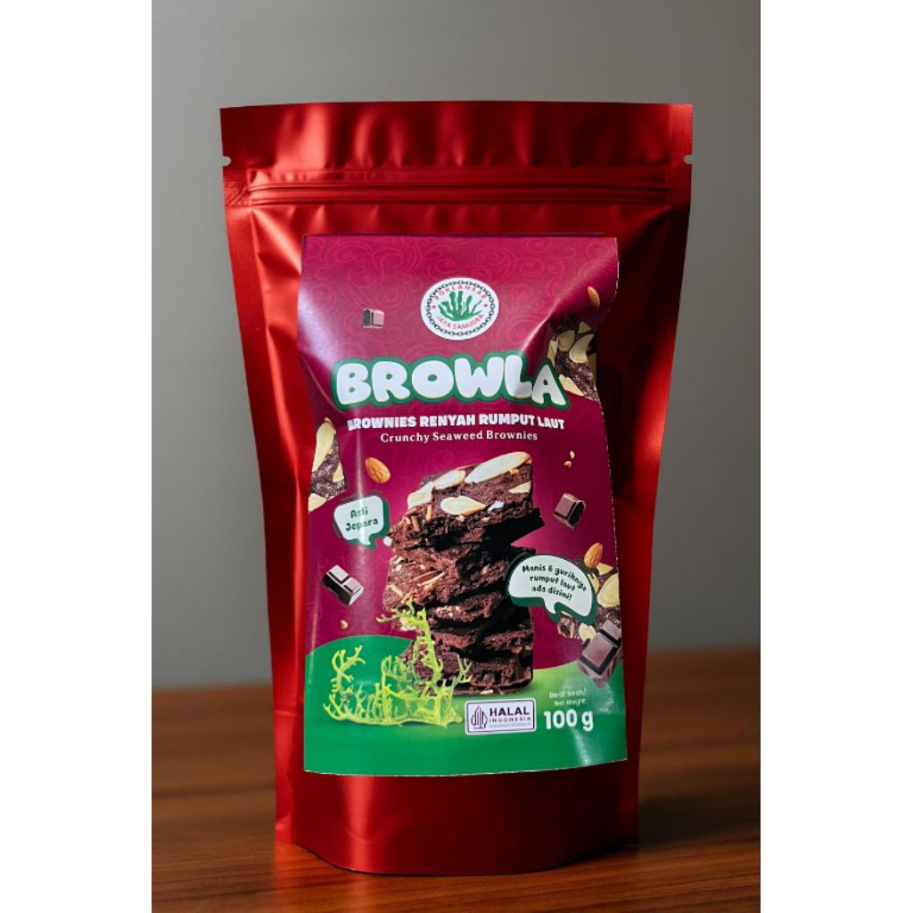 

BROWLA - Crunchy Seaweed Brownies | Brownies Renyah dengan Cita Rasa Gurih yang Unik!