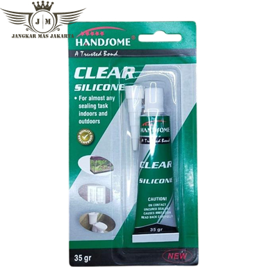 

HANDSOME KECIL Lem Kaca Sealant Odol Tube 35 Gram Lem Kaca Odol Kecil Silicone Sealent Rubber 35gr Clear Bening Transparan JKM