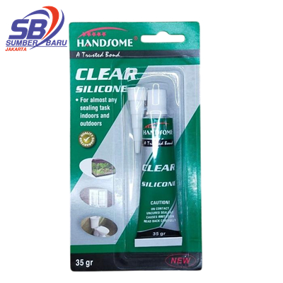 

HANDSOME KECIL Lem Kaca Sealant Odol Tube 35 Gram Lem Kaca Odol Kecil Silicone Sealent Rubber 35gr Clear Bening Transparan SBJ