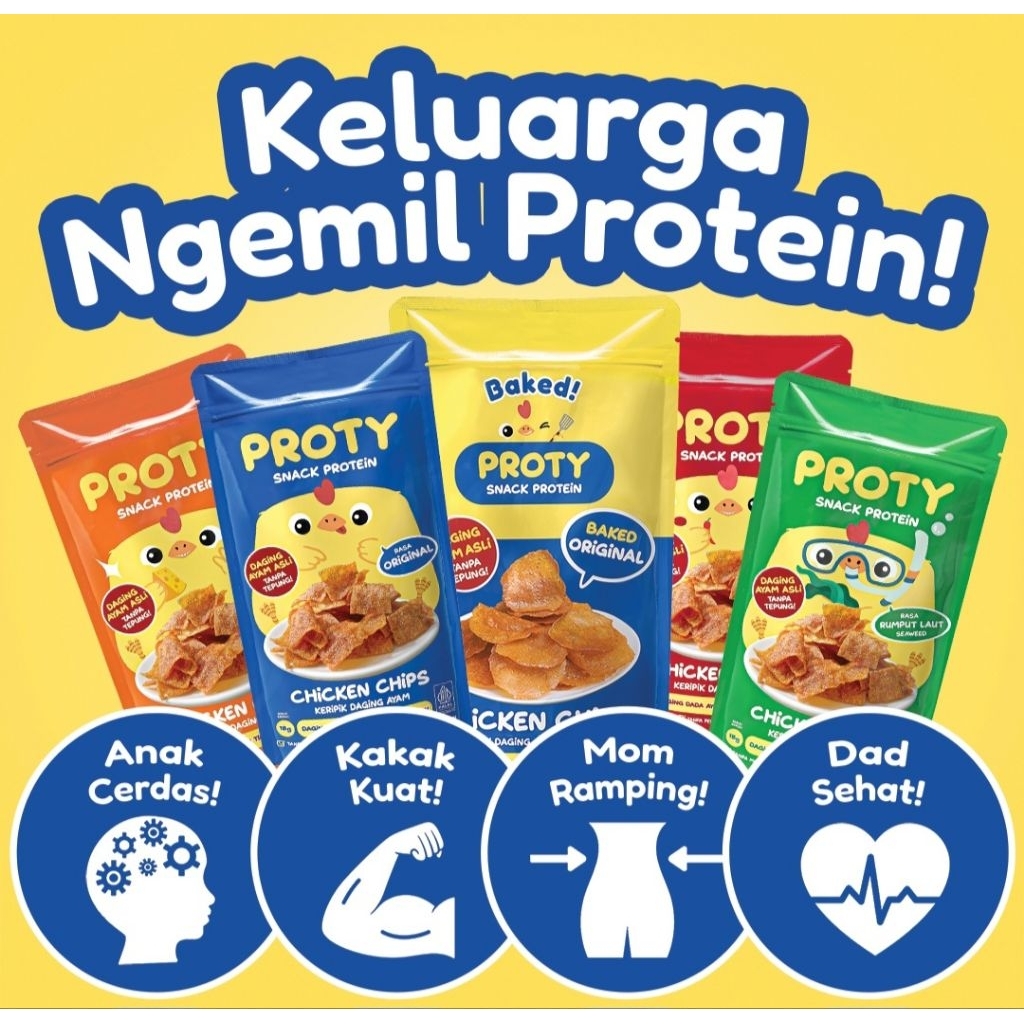

Proty Snack Protein Daging Ayam (Chicken Chips)