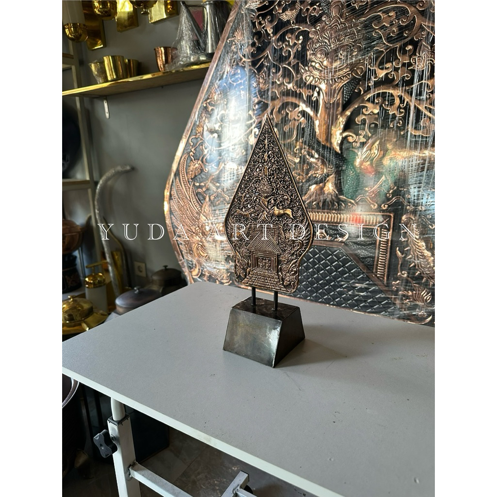 Mini Gunungan Wayang tembaga