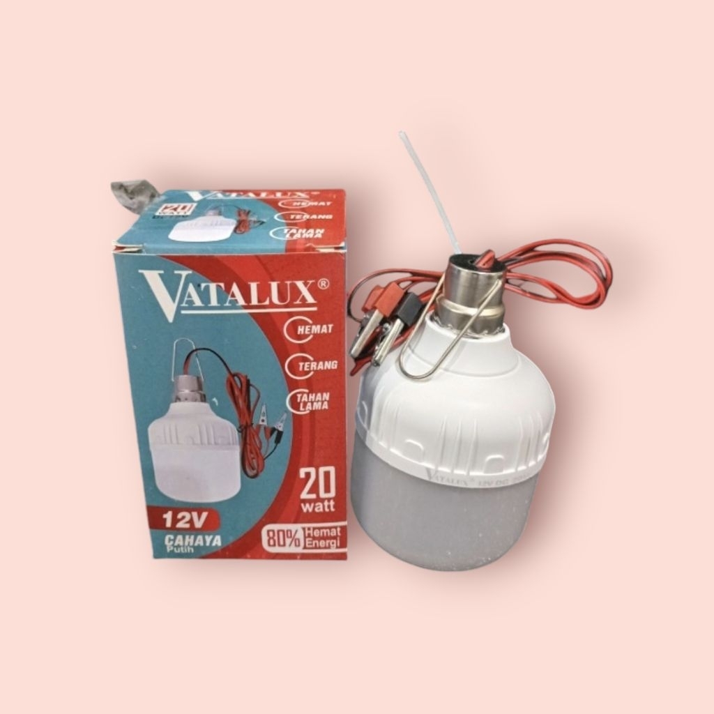 Lampu Bohlam Led Aki Vatalux 20Watt/Lampu Aki Darurat