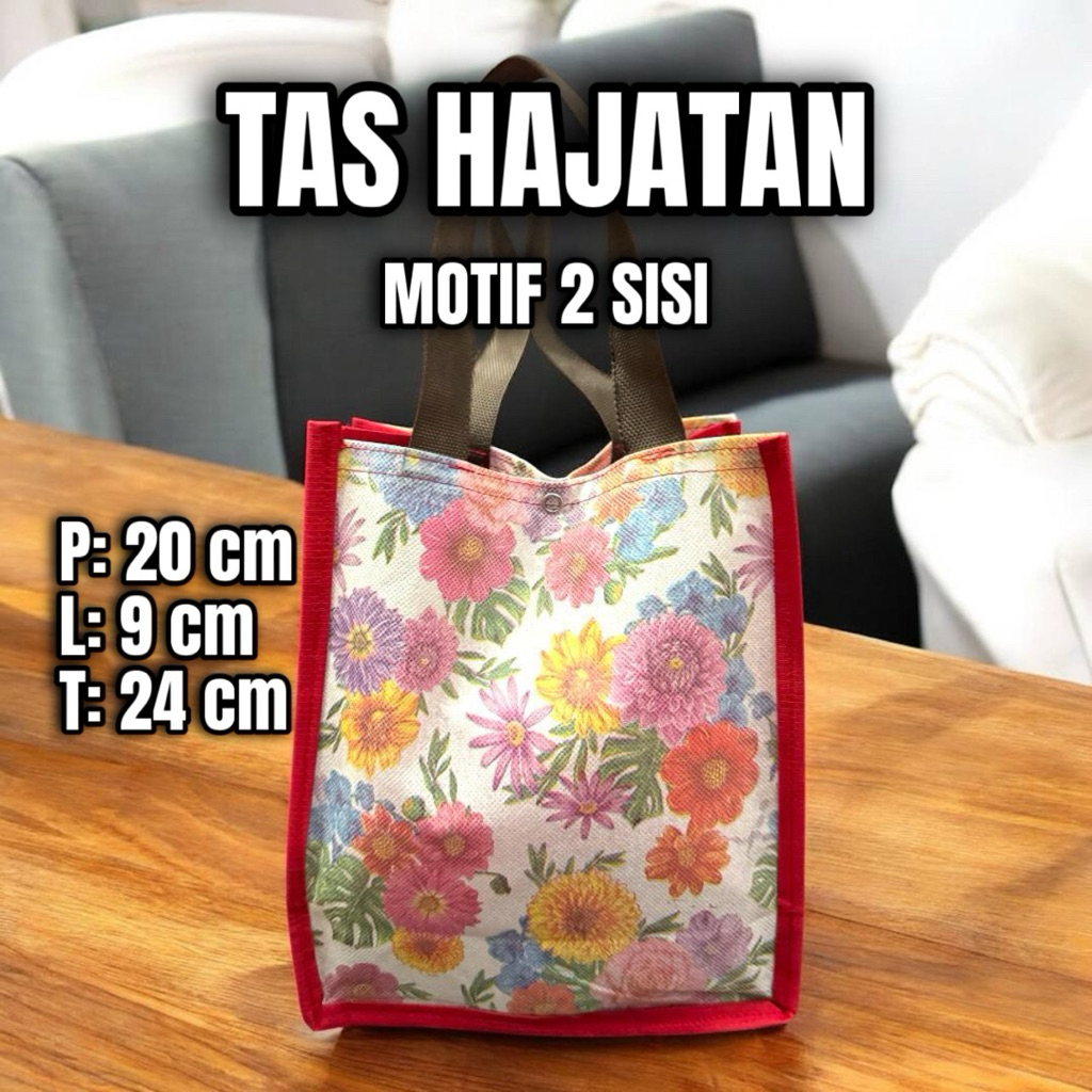 

Tas Hajatan 2 Motif (Depan & Belakang), Tas Syukuran, Tas Bekal, Tas Kado