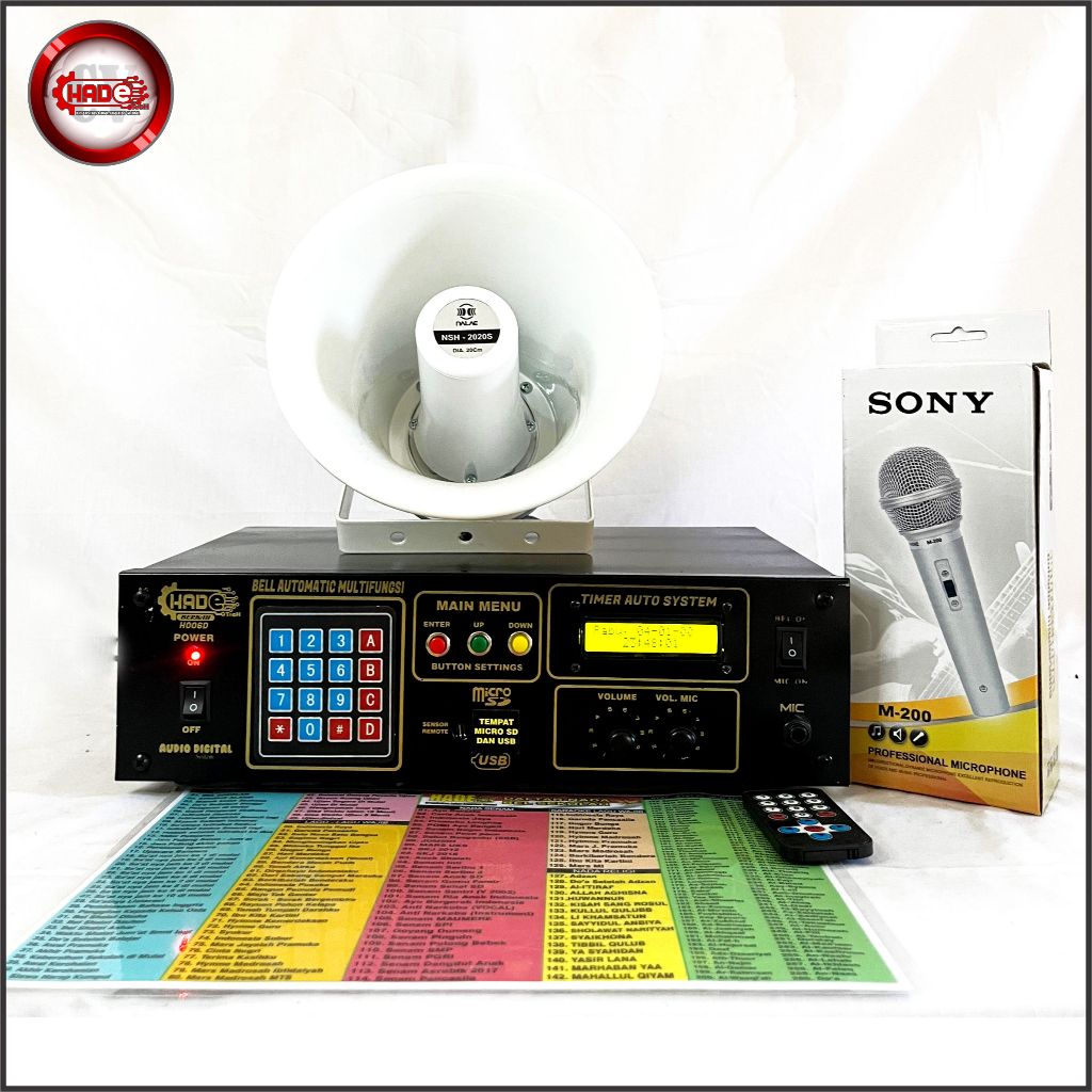 Bel sekolah Otomatis 1set Lengkap