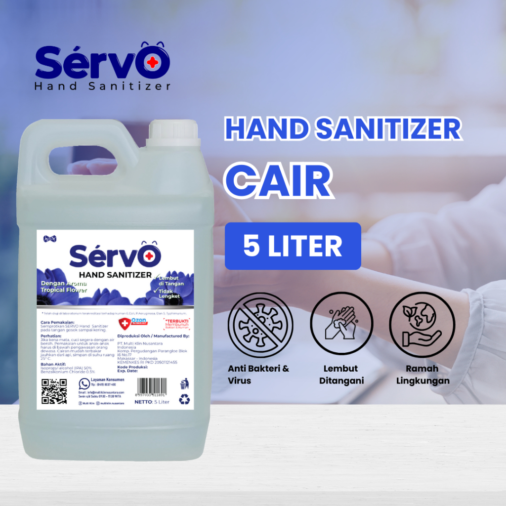 Hand Sanitizer Servo Jerigen 5 Liter
