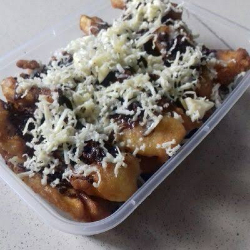 

pisang keju coklat instan