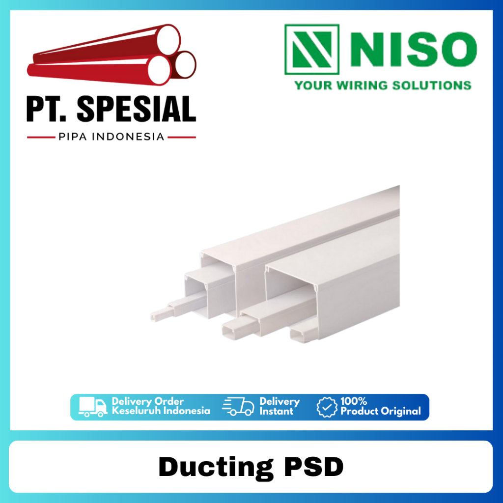 Kabel Duct Niso PSD 100 x 100 - 100 x 200 / Kabel Protector / Kabel Ducting PSD 2.9M - 05