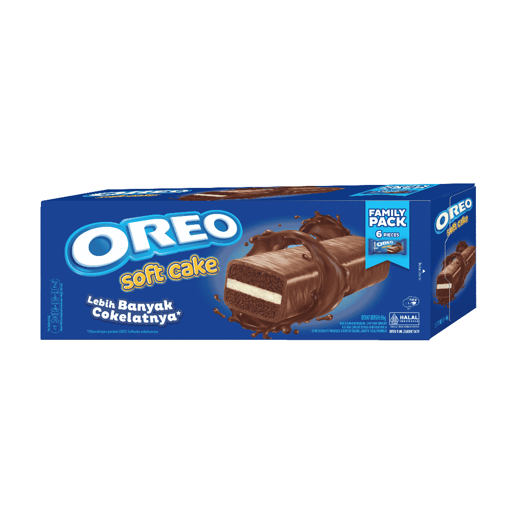 

Oreo Bolu Soft Cake Box Isi 6 / Multipack 6 - 96g (6x16g) [ Space Dunk Edition ] | Untuk Camilan bersama keluarga