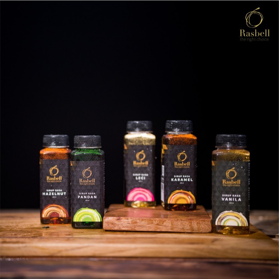 

Sirup rasbell 250ml All Variant - Hazelnut Caramel Vanila Leci Pandan Rum/Royal Molasses Strawberry