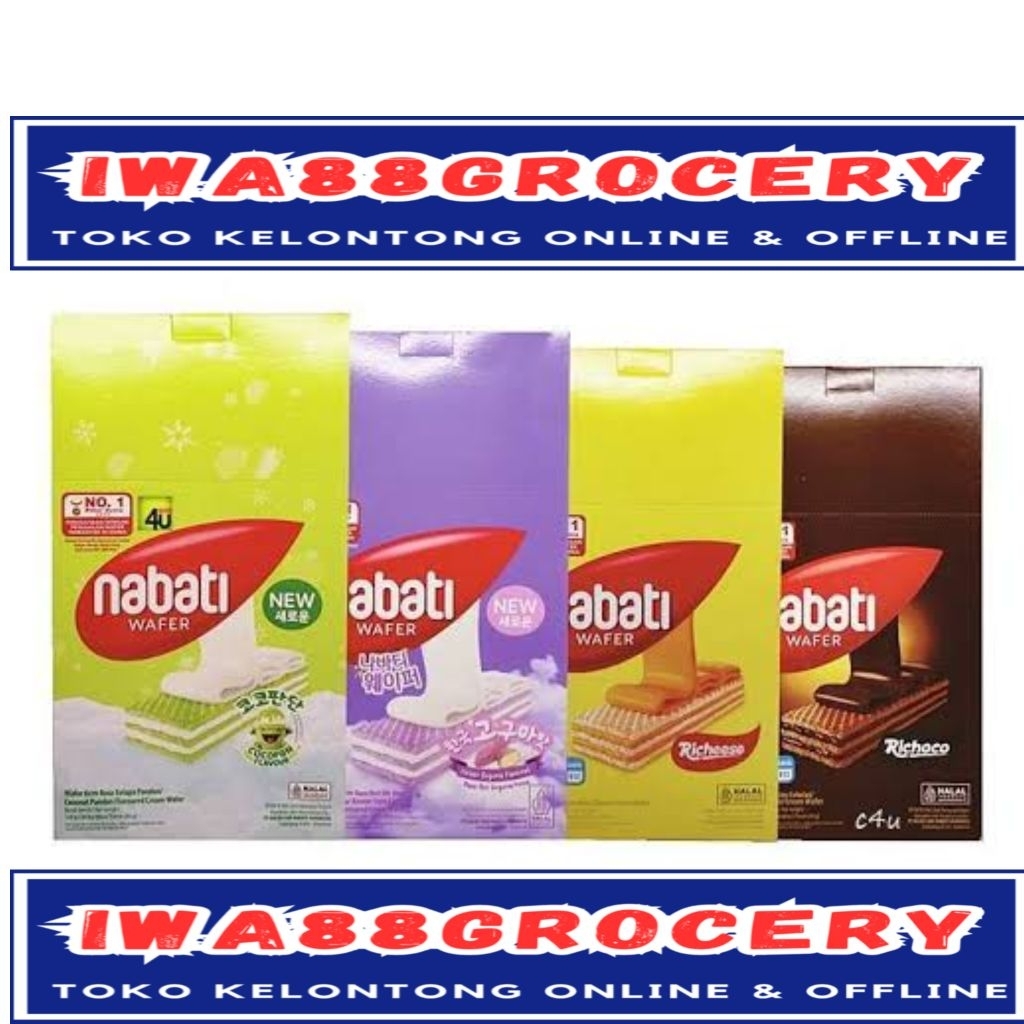 

Nabati wafer krim 1 box isi 20pcs