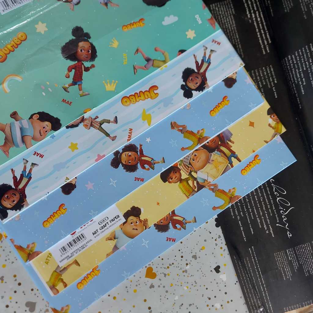 

Per 50 lembar kertas Kado Kecil Motif | Kertas Kado Kiky Motif | Kertas Kado motif