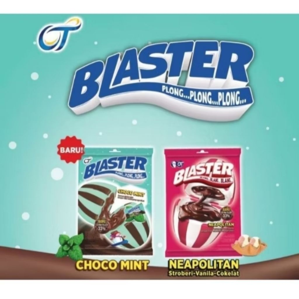 

permen Blaster CHOCO MINT dan NEAPOLITAN kemasan Bag isi 40 Pcs