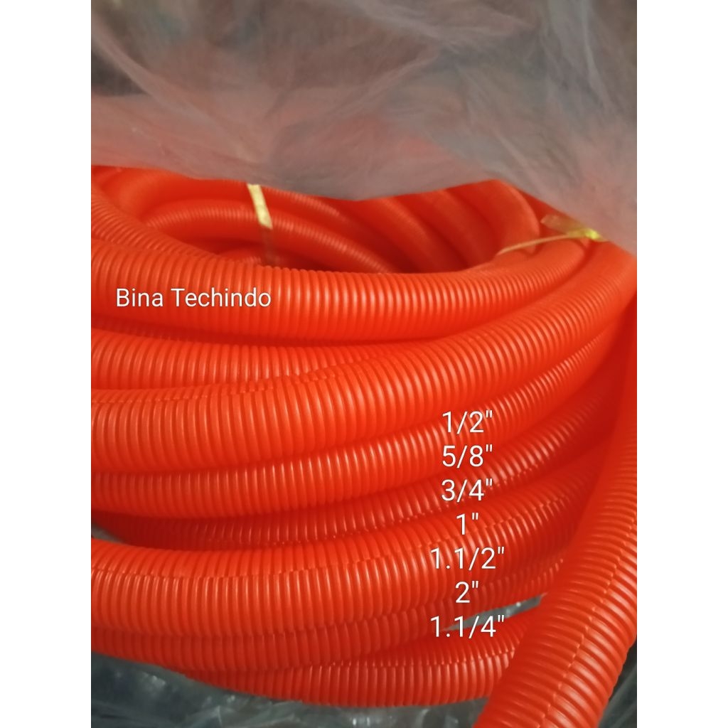 1.1/4" SELANG AIR SPIRAL ORANGE. SLANG SPIRAL SLANG KABEL 1.1/4". SLANG ORANGE