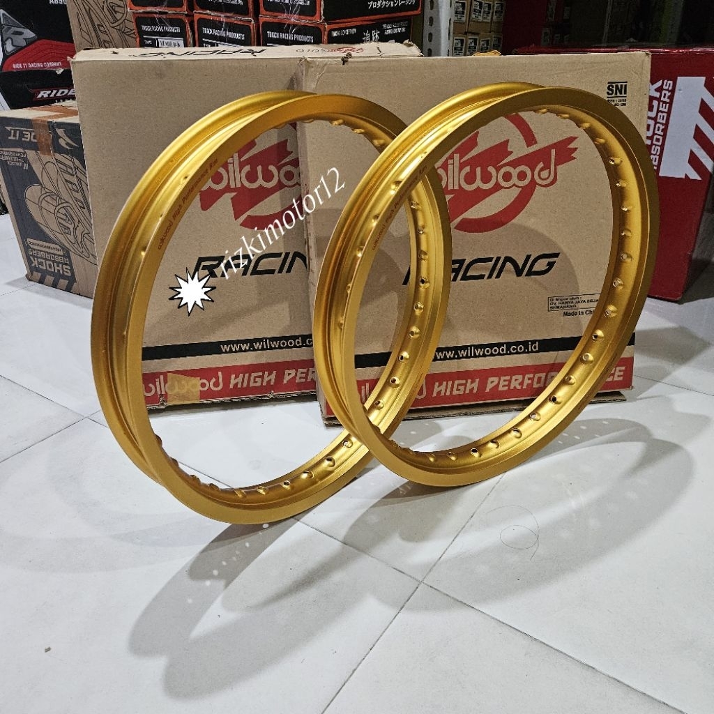 VELG RIM LINGKARAN WILWOOD SET RENG18 160/185 -185/215 GOLD