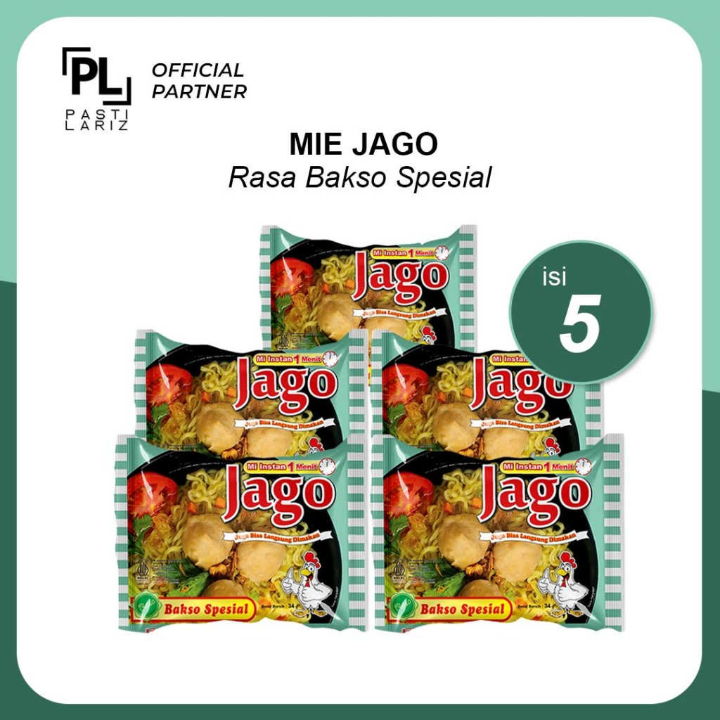 

[ISI 5PCS] MIE JAGO Bakso Spesial - Mie Instant Viral Rasa Bakso Spesial Enak dan Praktis Isi 5pcs