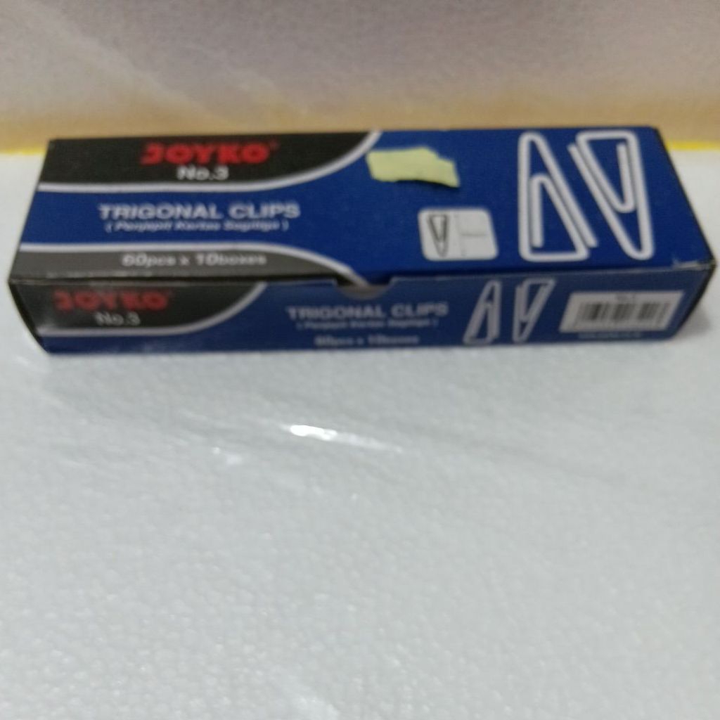 

trigonal clips joyko no. 3 isi 10 bok . 1bok isi 60pcs