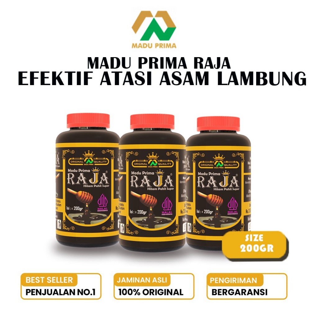 

Madu Pahit Obat Asam Lambung Asli Herbal PRIMA RAJA Terbaik Atasi GERD Dan Maag 200GR X3